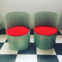 Vintage design Tomotom kinderstoeltjes door Bernard Holdaway